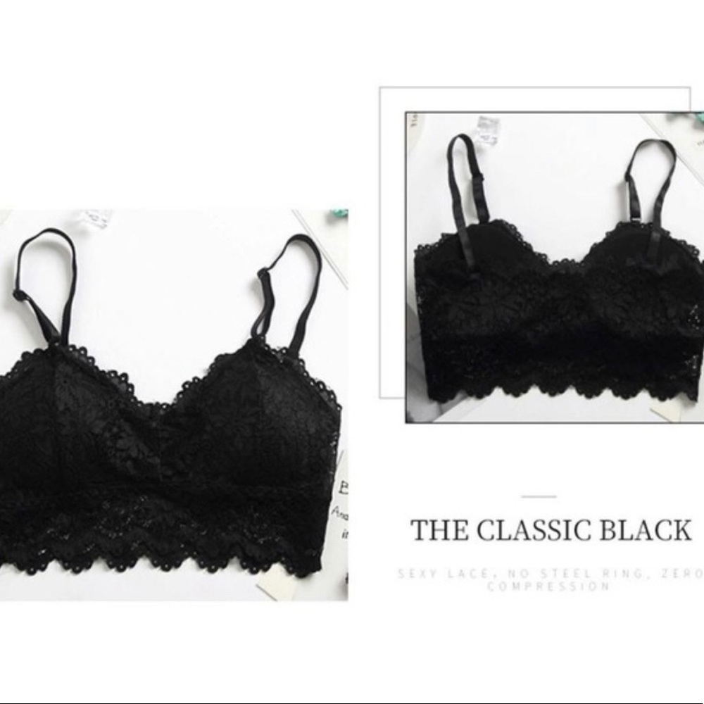 Gorgeous Lace Bralette-Black